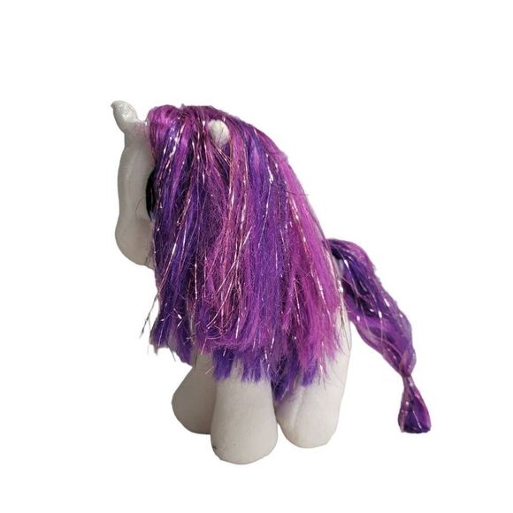 TY My Little Pony Rarity plush 7" Brushable - Picture 1 of 5